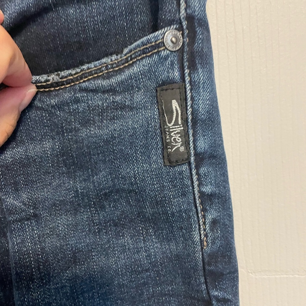 Women's Silver Blue Jeans - Picture 3 of 4